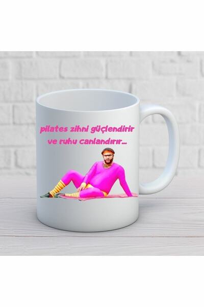 IŞILAY REKLAM Recep Ivedik Pilates Tasarımlı Beyaz Kupa Bardak Modelleri