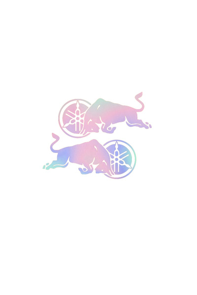 YAMANB Yamaha Redbul Boğa Sticker 15cm*7,5cm X 2 Adet HOLOGRAM