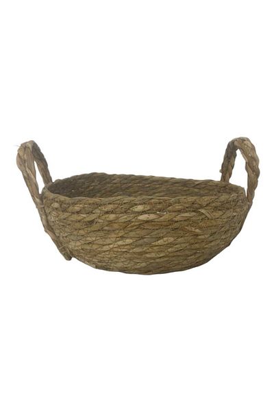 T.Concept T. Concept Rattan Wicker Basket - Πολλαπλών χρήσεων, Μεσαίο Διακοσμητικό με Κλωστές και Λεπτομέρειες Οργάνωσης
