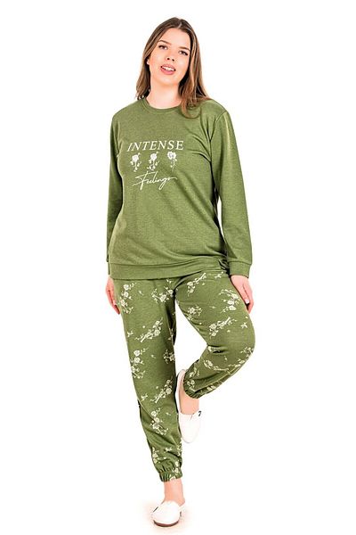 DOWRY SET DE PIJAMA MÂNĂ LUNGĂ DE IARNĂ MARE PLUS VERDE