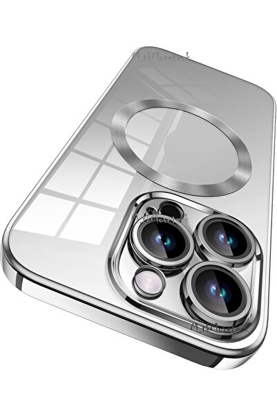 m.tk moveteck İphone 15 Pro Max Kılıf Kamera Lens Korumalı Logo Gösteren Arka...