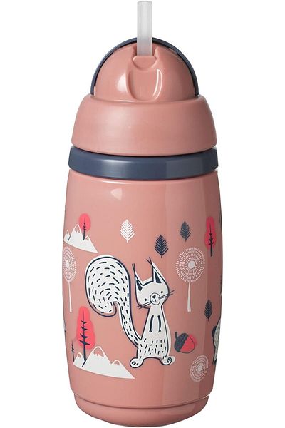 NoHar Tommee Tippee Thermal Insulated Straw Cup 266 ml - Pink