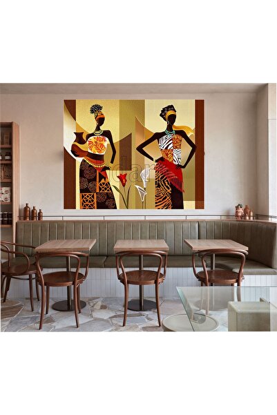 HDART Soyut Modern Afrikalı Siyahi Zenci Kadın Portresi Kanvas Tablosu Tablo ...