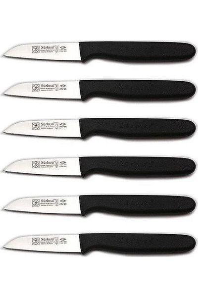 Sürbisa Black Fruit Knife 61007 Set Knife 61007 6 Pieces Black