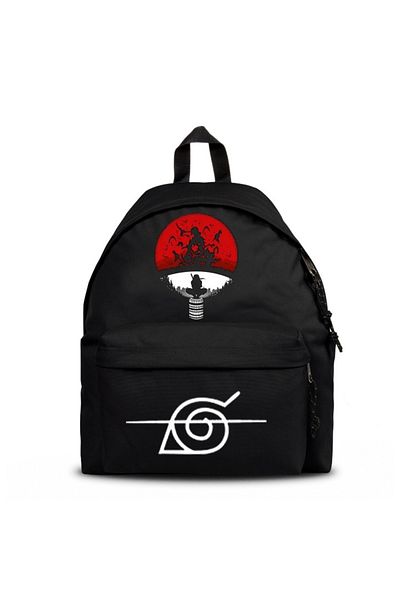 Köstebek Naruto Itachi Logo School Backpack - with Water Bottle, Mingalondon