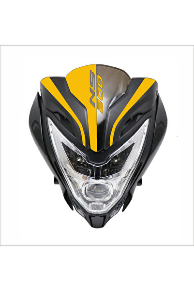 YAMANB Pulsar Ns 200 Windshield Ns 200 Head Sticker SUN YELLOW