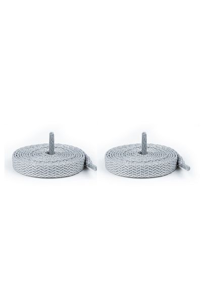 AiryFooT Sports Shoe Laces Nike, Adidas Skechers, Converse Shoe Laces 120 Cm 1 Pair Light Gray