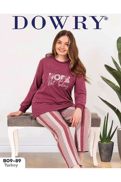DOWRY SET DE PIJAMA MARE DE IARNĂ MÂNECĂ LUNGĂ DAMSON