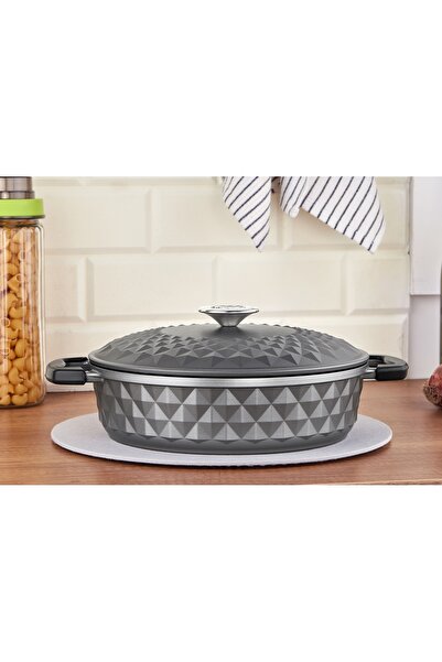 Taç Bella Casting Καπάκι Πλάγια Κατσαρόλα 26 εκ. Γκρι