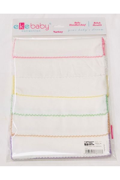 Ekebaby Luxury Combed Cotton Baby Set of 6 Mouth Wipes