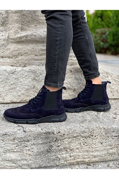 LONATOLİA Erkek Hakiki Deri Süet Bağcıklı Bot