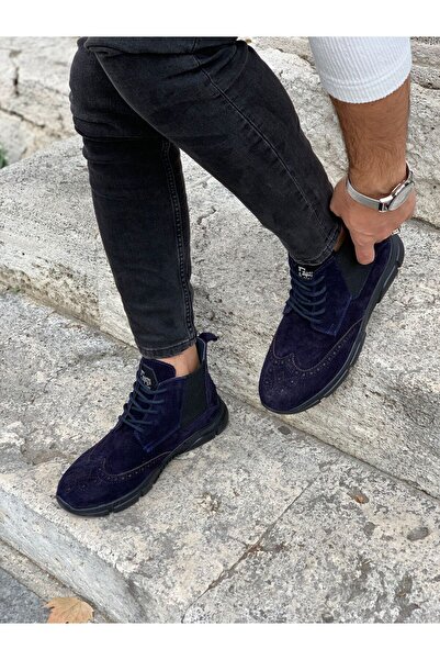 LONATOLİA Erkek Hakiki Deri Süet Bağcıklı Bot