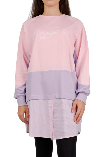 LAYYAGOSTA Tunik Gömlek Detaylı %100 Pamuk