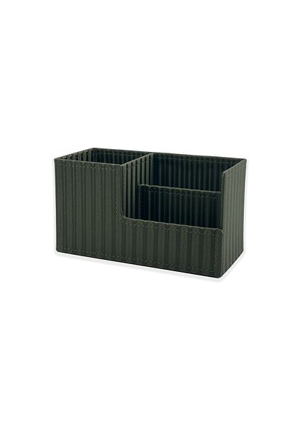 inn design Кожен органайзер за химикалки Beyoğlu Series, цвят Cosmos Green, 11x20x9.5 см