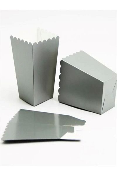 booddie Corn Box Light Silver Color 8 Pcs