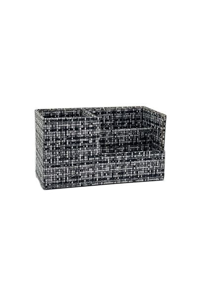 inn design Beyoğlu Series Leather Organizer Pen Holder Stone 11x20x9.5 cm