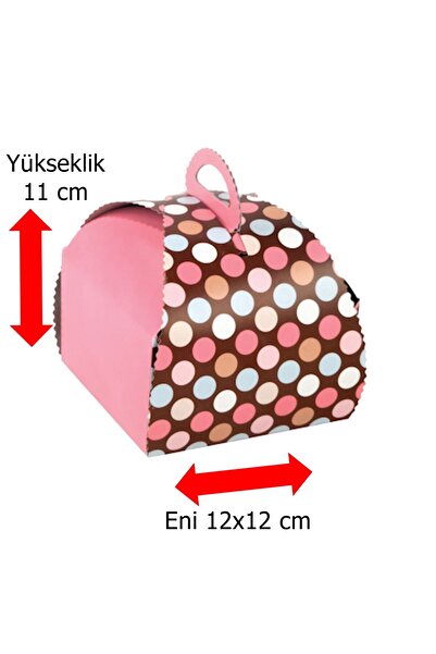 BENS Tek Kişilik Pasta Kutusu 11x12x12 Cm Ebatlarda 1 Adet Gelecektir