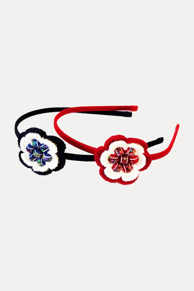 nftart.design Beaded Flowers Double Hair Children's Set - Children's World