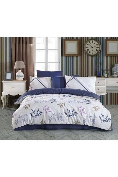 Hobby Double Ranforce Duvet Set Belen Blue