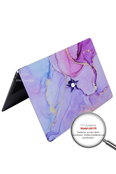 Mcstorey Macbook Air Kılıf 13inç Yapıştırma Sticker A2179 Ile Uyumlu Koruyucu Kaplama Laptop Marble14