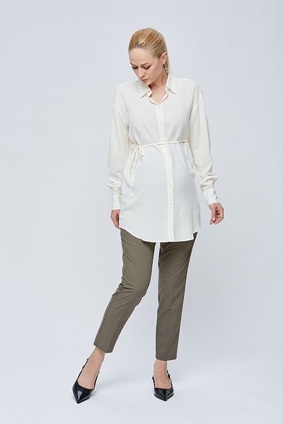 Motherway Maternity Fabric Cigaret Pants
