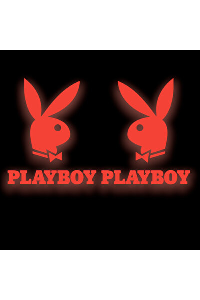 YAMANB Playboy, 2 Adet Reflektörlü ve Düz Renkler Oto Araba Sticker 1 Tanesi ...