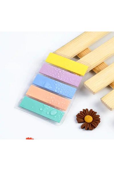 NaSaDAN Pastel Color 5-Piece Transparent Transparent Postit