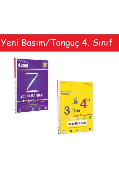 Tonguç Yayınları Tonguç 4. Sınıf Tüm Dersler Zoru Bankası & 3'ten 4'e Hazırlı...