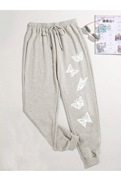 Adrift Trening cu imprimeu fluturi și talie cu șnur, pentru 4 sezoane