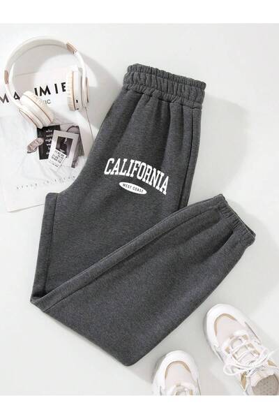 Adrift Letter Graphic Thermal Lined 4 Mevsim Eşofman