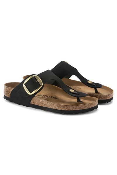 Birkenstock Жіночі капці Gızeh Bıg Buckle Nu чорні