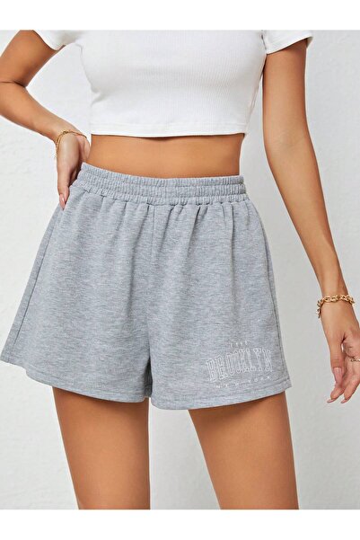 Adrift Franky Graphic Patterned Elastic Waist Shorts