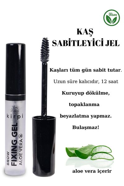 Kirpi Eyebrow Fixing Gel -brow Fixing Gel Aloe Vera 8ml