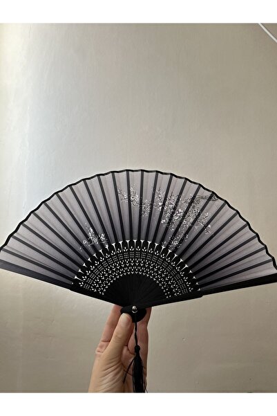 Andante Bambu Vintage Püsküllü Yelpaze