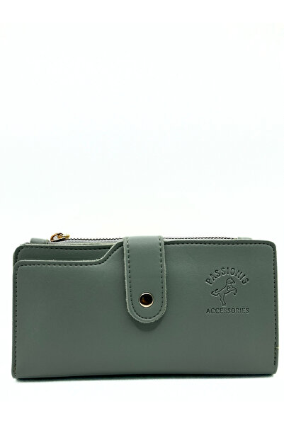 sinbEsg Portofel pentru femei, cu design special, cu fermoar, cu 3 compartime...