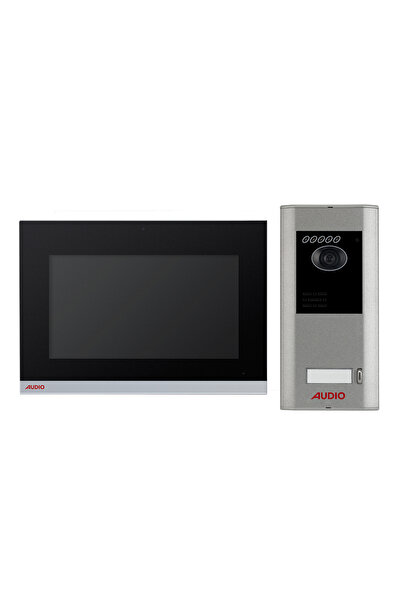 AUDİO 10.1” DOKUNMATİK EKRANLI HANDSFREE VİLLA SET SİYAH