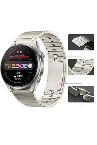 Dolia Huawei Watch GT/gt2/gt2e/gt2 Pro/gt3/gt3 Pro Compatible Line Design Stylish and Durable Metal Band
