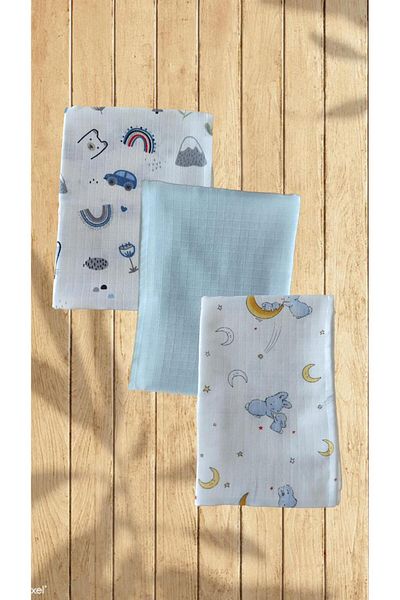 Alpıno ALPINOBABY MUSLIN COVER 85cm*85 cm (3 pieces)