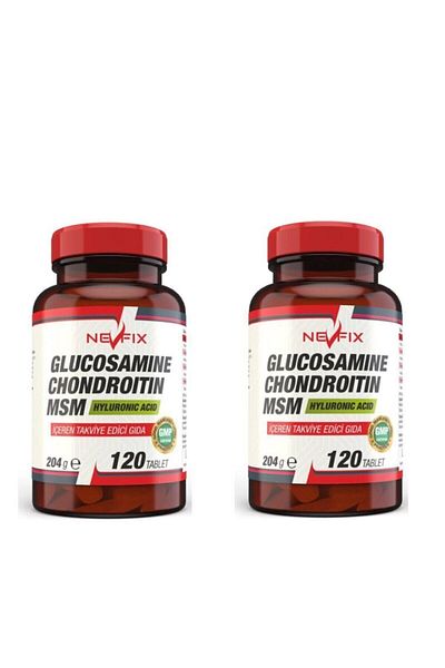 Nevfix Glucosamine Chondroitin Msm - 120 Tablets X 2 Boxes 240 Tablets