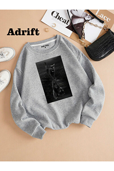 Adrift Yansıma jaguar Köstebek Sokak Trend Tasarım Harajuku/Γοτθικό Γκρι