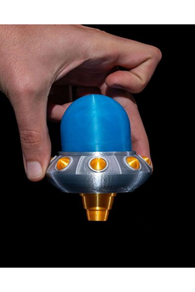 TuransoyCraft Uzay Gemisi Ufo Baharat Öğütücü Tütün Öğütücü Grinder 7CM