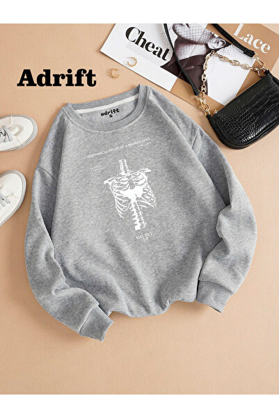Adrift تصميم مموج على شكل قلب من Street Trend Design Harajuku/Gothic Gray