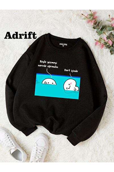 Adrift Dert Inside Kostebek Street Trend Design Harajuku/Gotic Negru