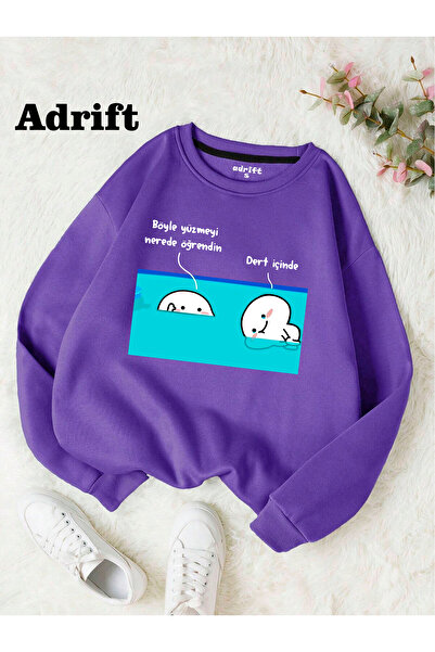 Adrift Dert Inside Kostebek Street Trend Design Harajuku/Gotic Violet