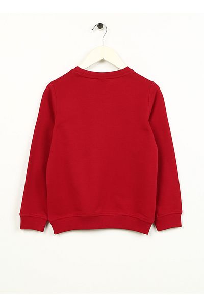 U.S. Polo Assn. BASE. Polo Assn. Red Boy's Sweatshirt JEREMYKIDSSK023