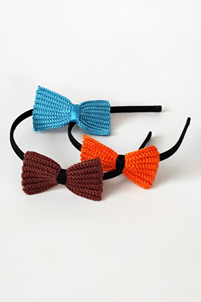 nftart.design طقم تاج شعر ثلاثي للأم والابنة محبوك من فيونكة ومشبك