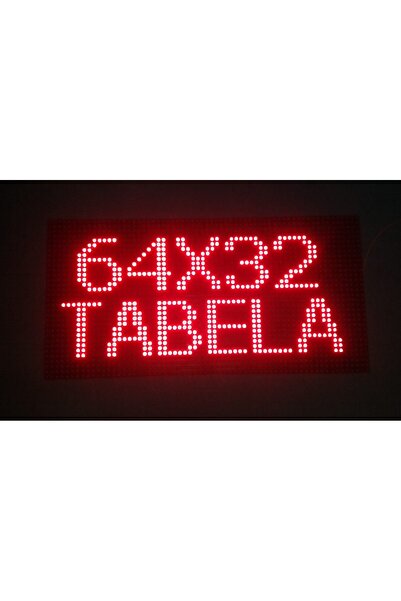 PUFFIN KIRMIZI 32x64 TEK YÖNLÜ LED TABELA KAYAN YAZI