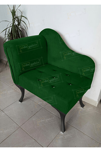 aldagelsin Yeni Model Tekli Köşe Koltuğu Josefin Bench Siyah Ayak