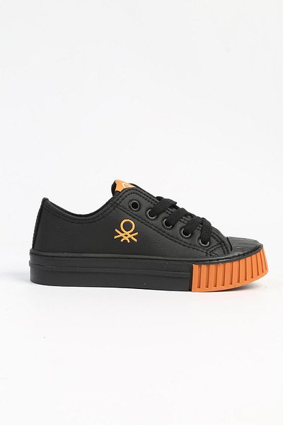 Benetton ®| BN-30557 - 3114 Black Orange - Children's Sneakers