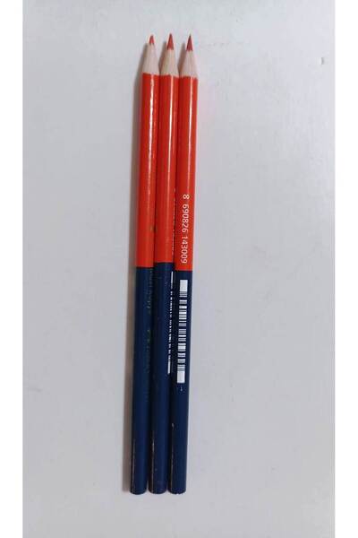 Faber Castell قلم رصاص أزرق وأحمر (3 قطع)